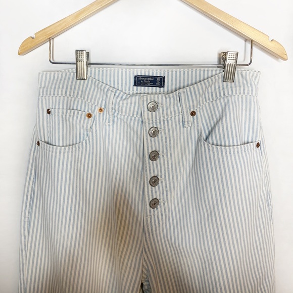 Abercrombie Pinstripe Jeans - Picture 1 of 4